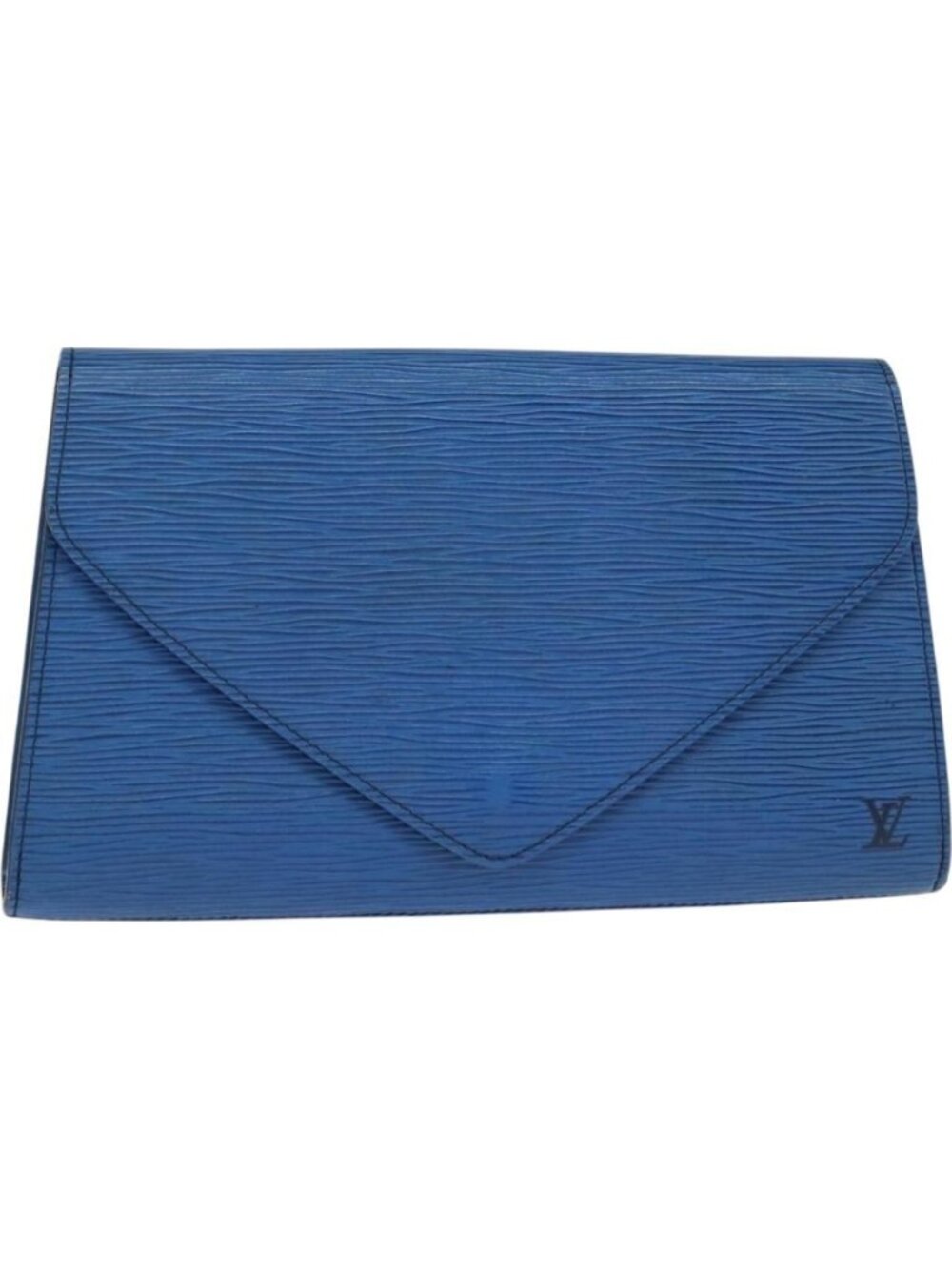 LOUIS VUITTON Epi Art Deco Clutch Bag Blue M52635